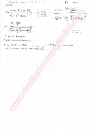 Olasılık Ve İstatistik Final Soruları Ve Cevapları