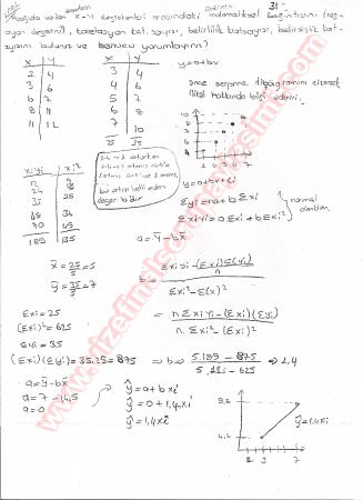 Olasılık Ve İstatistik Final Soruları Ve Cevapları