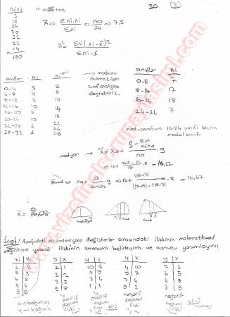 Olasılık Ve İstatistik Final Soruları Ve Cevapları