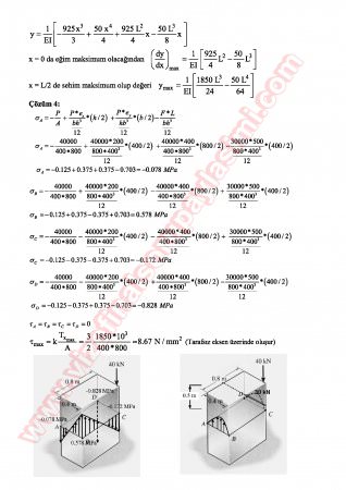 Mukavemet-1 Final Soruları Ve Cevapları-2011