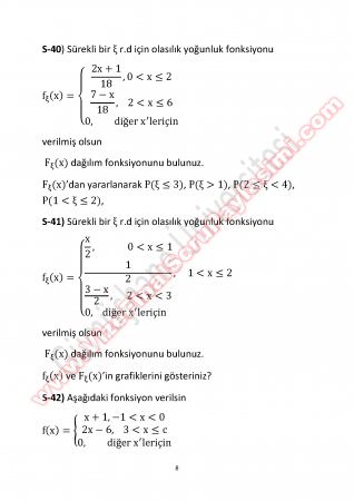 Olasılık Final Çalışma Soruları 2014