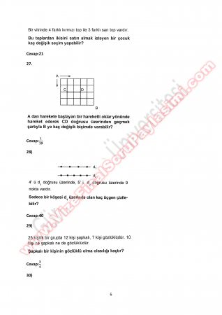Olasılık Ara Sınav Çalışma Soruları 2014