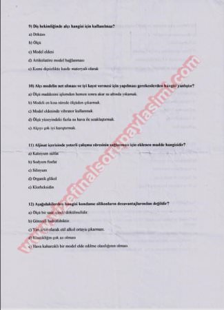 Maddeler Ve Aletler Bilimi Vize Soruları