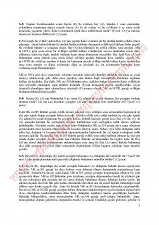 Medeni Hukuk Final Soruları Ve Çözümleri-2014