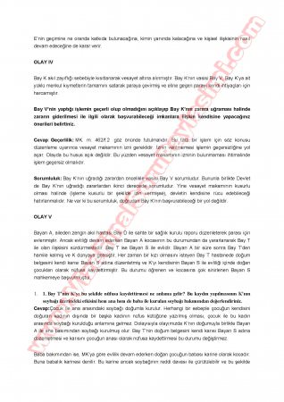 Aile Hukuku Final Soruları