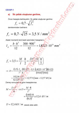 Betonarme-2 Vize Soruları Ve Cevapları