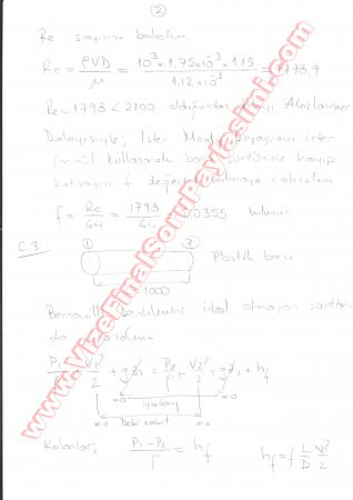 Akışkanlar Mekaniği-2 Vize Soruları Ve Cevapları