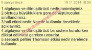 Algılayıcı ve Dönüştürücüler Vize ve Final Soruları
