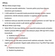 Anaerobik Arıtma Final Soruları