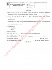 Analitik Geometri-2 Vize Soruları Ve Cevapları-2014