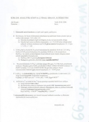Analitik Kimya Final Soruları