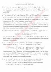 Analiz 2 vize Soruları Ve Çözümleri -2015