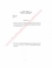 Analiz 4 Final Soruları Ve Çözümleri -2005