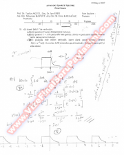 Analog İşaret İşleme Final Soruları Ve Cevapları-2007