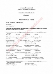 Ankara Üniversitesi İngilizce Muafiyet Soruları Ve Cevapları