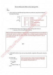 Ayrık Matematik Vize Soruları ve Çözümleri - 2015