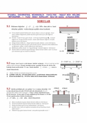 Betonarme - 1 Yıliçi Sınav Soruları