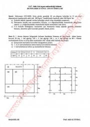 Betonarme-2 Final Sınavı