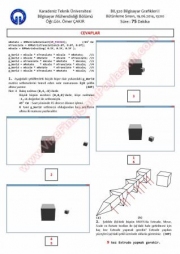 Bilgisayar Grafikleri 1 Bütünleme Soruları Ve Çözümleri -2014