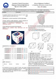 Bilgisayar Grafikleri 1 Vize 2 Soruları Ve Çözümleri -2012