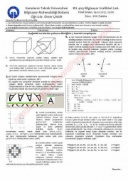 Bilgisayar Grafikleri Lab Final Soruları -2012