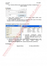 Bilgisayar Programlama-2 Final Soruları