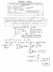 Calculus For Functions Of Several Variables Final Questions And Solutions Spring 2014