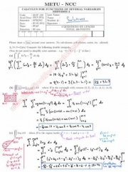 Calculus For Functions Of Several Variables Second Midterm Exam Questions And Solutions Spring 2014