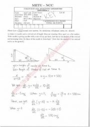 Calculus With Analytic Geometry First Midterm Questions and Solutions Fall 2014