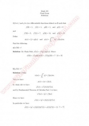Calculus1 Final Solutions