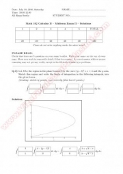 Calculus2 Midterm2 Solutions - 2010