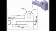 Catia Programı Örnek Parça Çizimleri - Çizim 4
