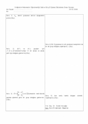 Cebire Giriş Dersi Bütünleme Soruları 2009
