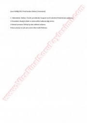 Çevre Kirliliği Final Soruları-2012