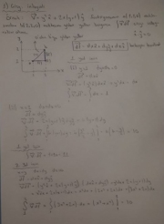 Çizgi İntegrali Örnek Soru ve Çözümü