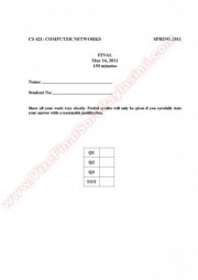 Computer Networks Final Questions - Spring 2011