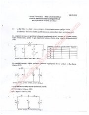Devre Teorisi Vize Soruları - 2011