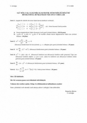 Diferansiyel Denklemler Vize Soruları