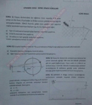 Dinamik Dersi Final Soruları - 2015