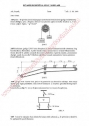 Dinamik Dersi Final Soruları