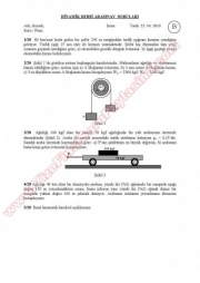 Dinamik Dersi Vize Soruları ve Cevapları -2010