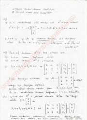 Dogrusal Cebir Vize Soruları Ve Çözümleri 2012