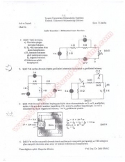 EEM Temelleri -1 Bütünleme Soruları