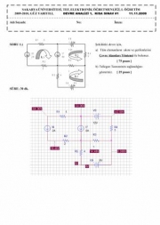 Elektrik devreleri 1 kısa sınav