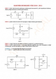 Elektrik Devreleri-1 Vize Soruları Ve Cevapları