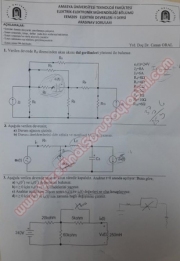 Elektrik Devreleri -2 Vize Soruları