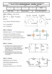 Elektrik devreleri 2 Vize Soruları