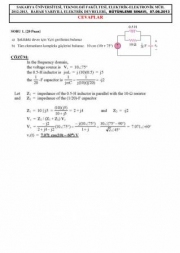 Elektrik devreleri Bütünleme Soruları