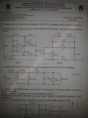 Elektrik Elektronik Müh. Giriş Final Soruları - 2014