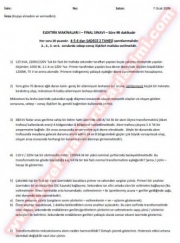 Elektrik Makinaları-1 Final Soruları-2009